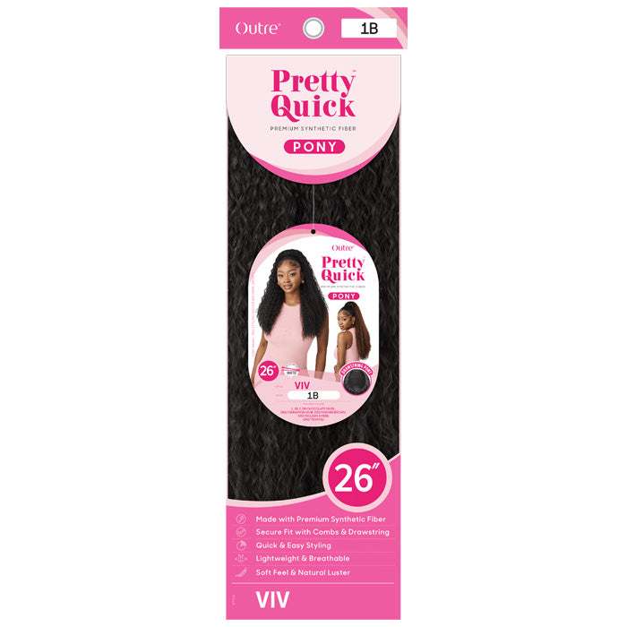 Outre Pretty Quick Drawstring Ponytail - VIV 26"
