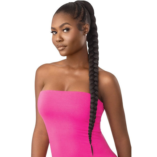 OUTRE PRETTY QUICK WRAP PONY - NATURAL BRAIDED PONYTAIL 32"/42"