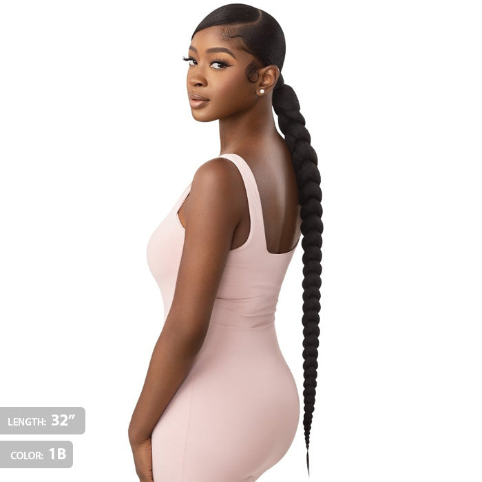 OUTRE PRETTY QUICK WRAP PONY - NATURAL BRAIDED PONYTAIL 32"/42"