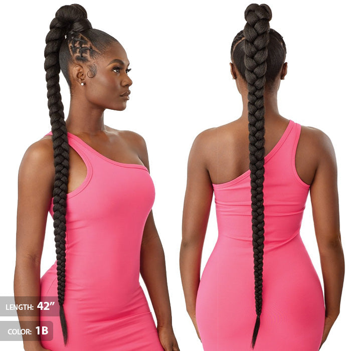 OUTRE PRETTY QUICK WRAP PONY - NATURAL BRAIDED PONYTAIL 32"/42"