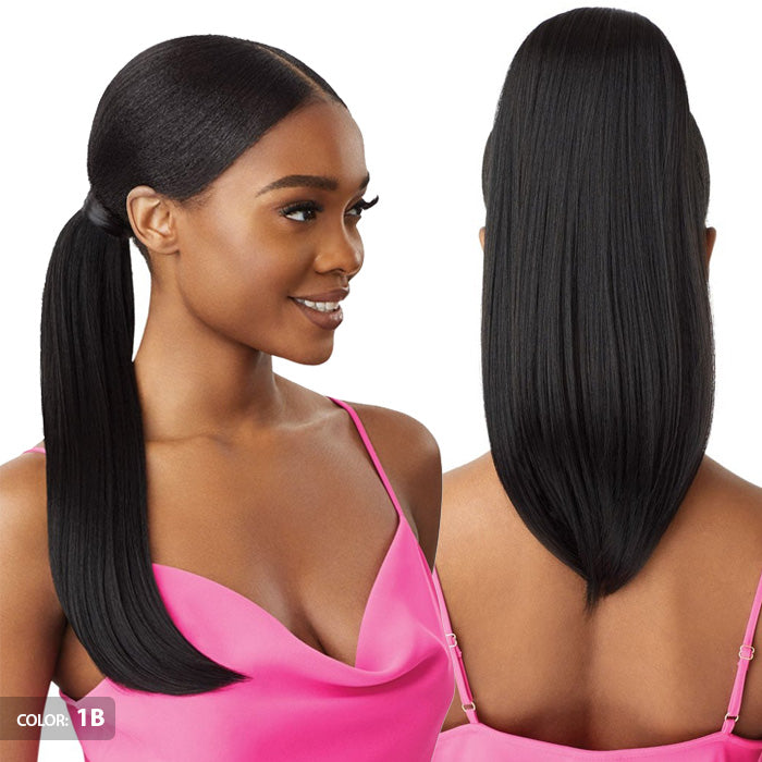 Outre Pretty Quick Wrap Around Pony Bulk Free Ponytail - SLEEK STRAIGHT 16"