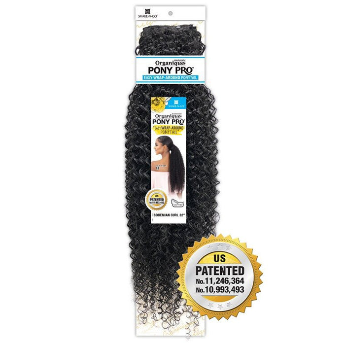 Shake-N-Go Organique Pony Pro Wrap Ponytail - BOHEMIAN CURL 32"
