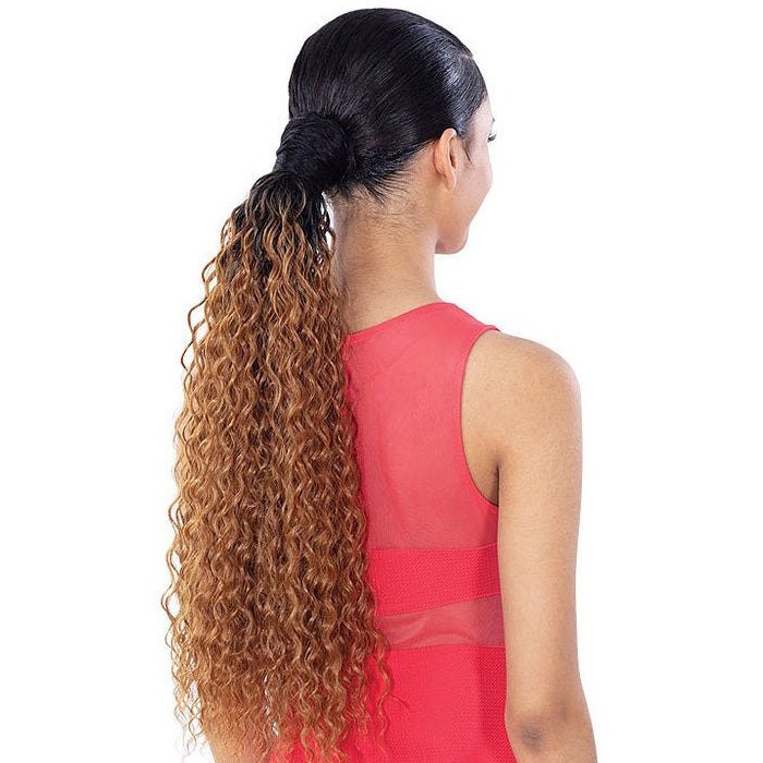 Mayde Pony Pro Stretch & Lock Ponytail - CURLEE PRO 24"