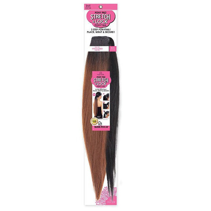 Mayde Pony Pro Stretch & Lock Ponytail - SLEEK PRO 24"