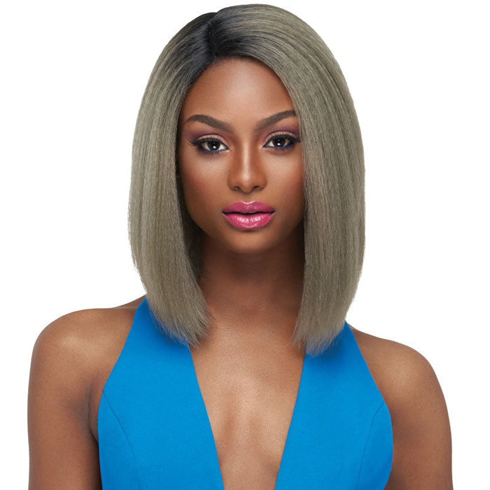 Outre Synthetic Swiss Lace L Parting Lace Front Wig - ISSA