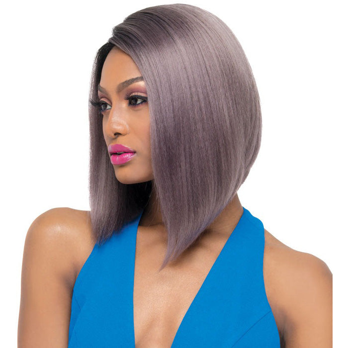 Outre Synthetic Swiss Lace L Parting Lace Front Wig - ISSA