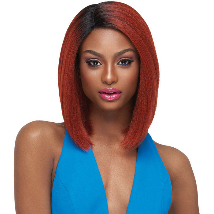 Outre Synthetic Swiss Lace L Parting Lace Front Wig - ISSA