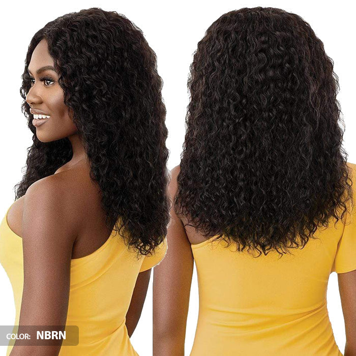 Outre The Daily Wig 100% Unprocessed Human Hair Lace Part Wet & Wavy Wig - DEEP CURL 20