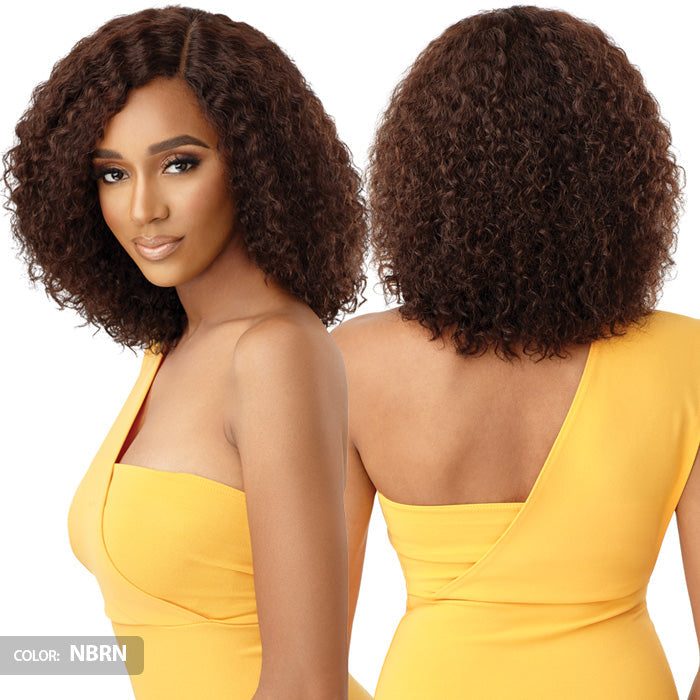 Outre The Daily 100% Unprocessed Human Hair Lace Part Wet & Wavy Wig - NATURAL DEEP 14