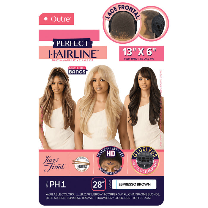 Perfect Hairline By Outre Glueless 13x6 HD Lace Front Wig - PH 1