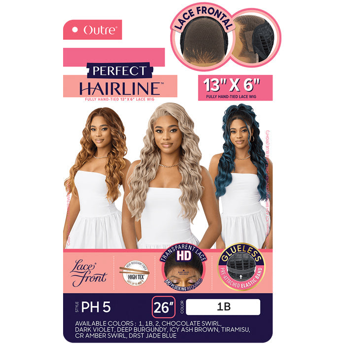 Perfect Hairline Glueless 13x6 HD Lace Front Wig - PH 5 - By Outre