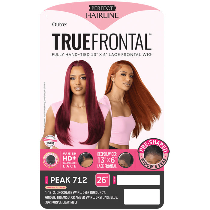 Perfect Hairline True Frontal Glueless Widow's Peak 13x6 HD Lace Front Wig - PEAK 712 - By Outre
