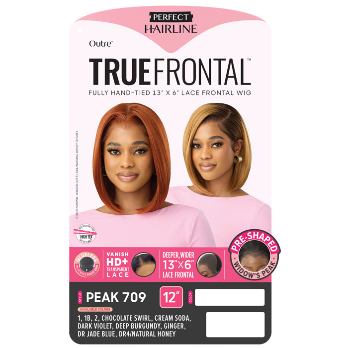 Outre True Frontal Perfect Hairline Glueless 13x6 HD Pre-Shaped Lace Front Wig - PEAK 709