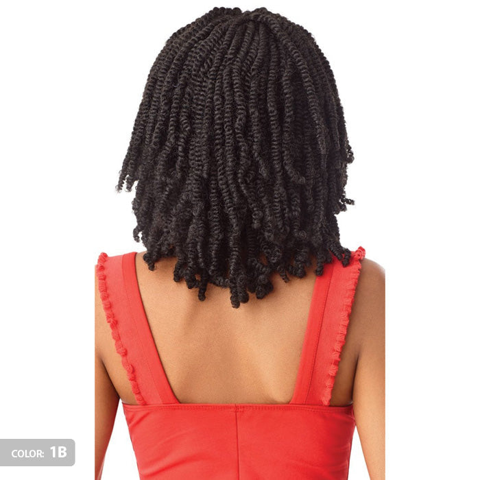 Outre Twisted Up Glueless 4x4 Lace Front Braid Wig - STRAIGHT BOMB TWIST 14"