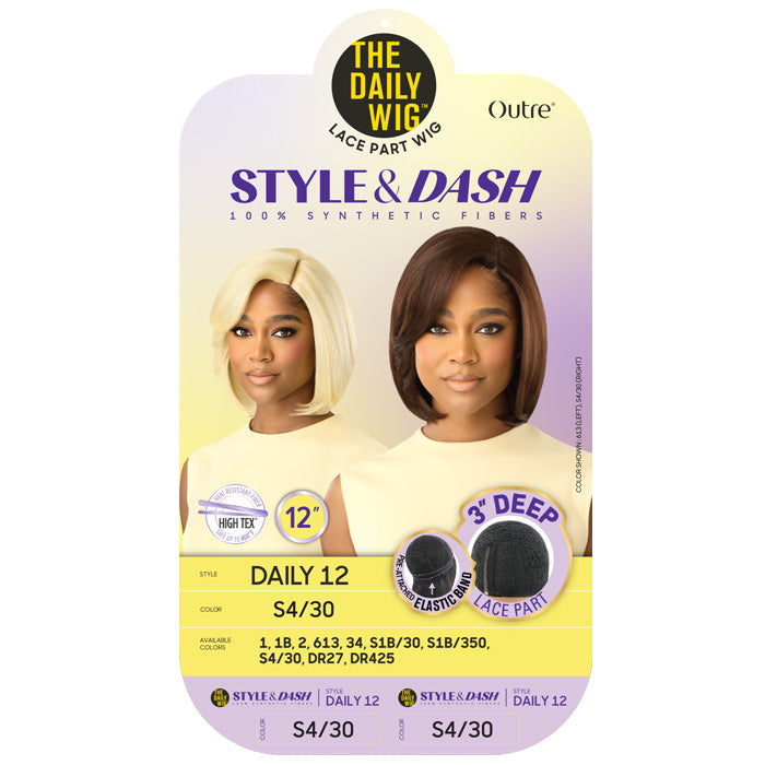 Outre The Daily Wig Style & Dash 3" Deep Lace Part Wig - DAILY 12