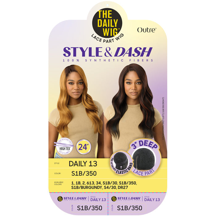 Outre The Daily Wig Style & Dash 3" Deep Lace Part Wig - DAILY 13