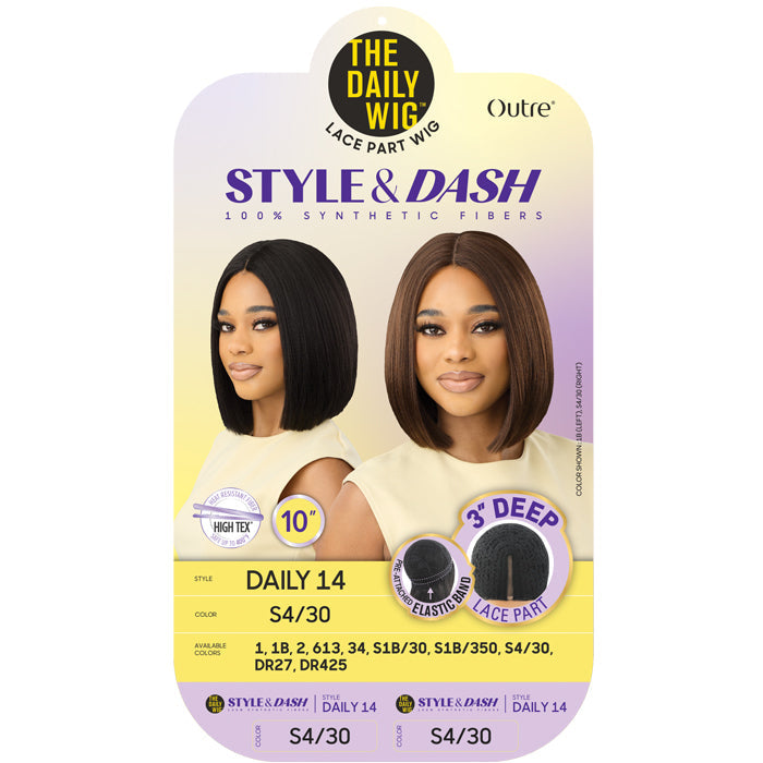 Style And Dash The Daily WIg By Outre 3" Deep Lace Part Wig - DAILY 14