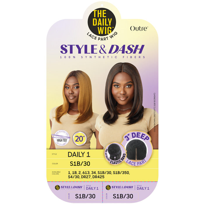 Outre The Daily Wig Style & Dash 3" Deep Lace Part Wig - DAILY 1