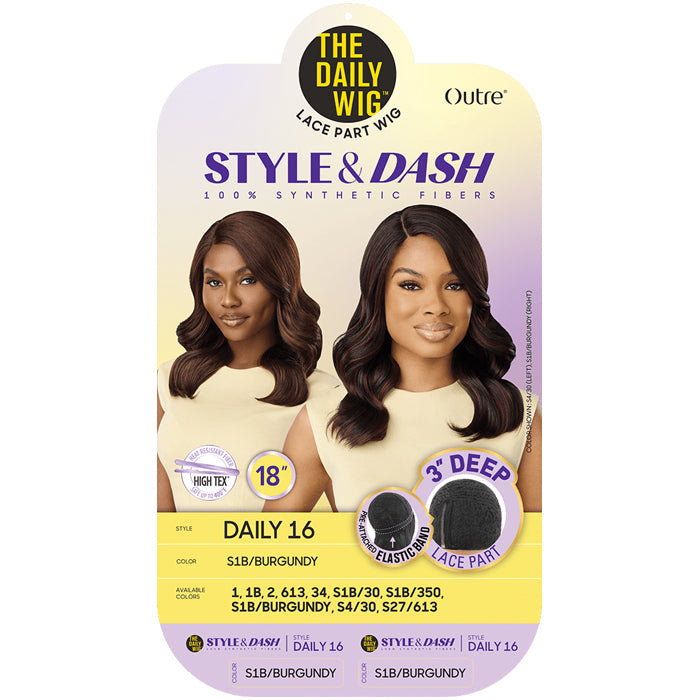 Outre The Daily Wig Style & Dash 3" Deep Lace Part Wig - DAILY 16