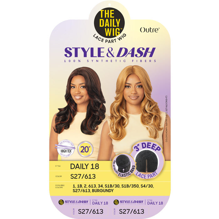 Outre The Daily Wig Style & Dash 3" Deep Lace Part Wig - DAILY 18