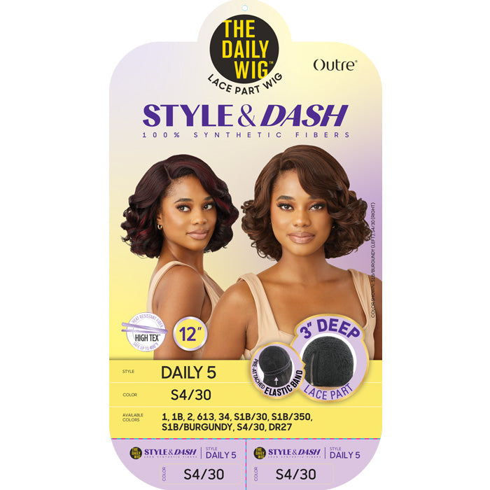 Outre The Daily Wig Style & Dash 3" Deep Lace Part Wig - DAILY 5