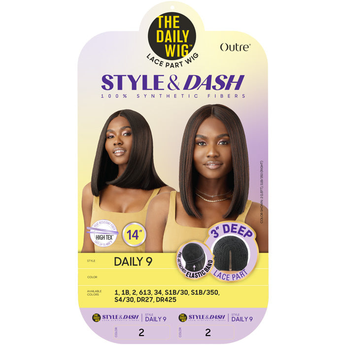 Outre The Daily Wig Style & Dash 3" Deep Lace Part Wig - DAILY 9