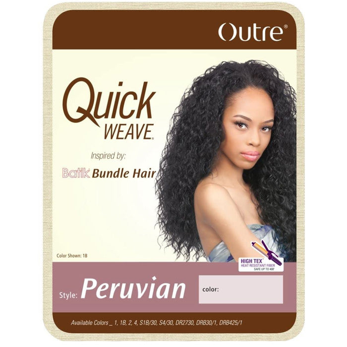 Outre Quick Weave Half Wig Batik Bundle Hair PERUVIAN