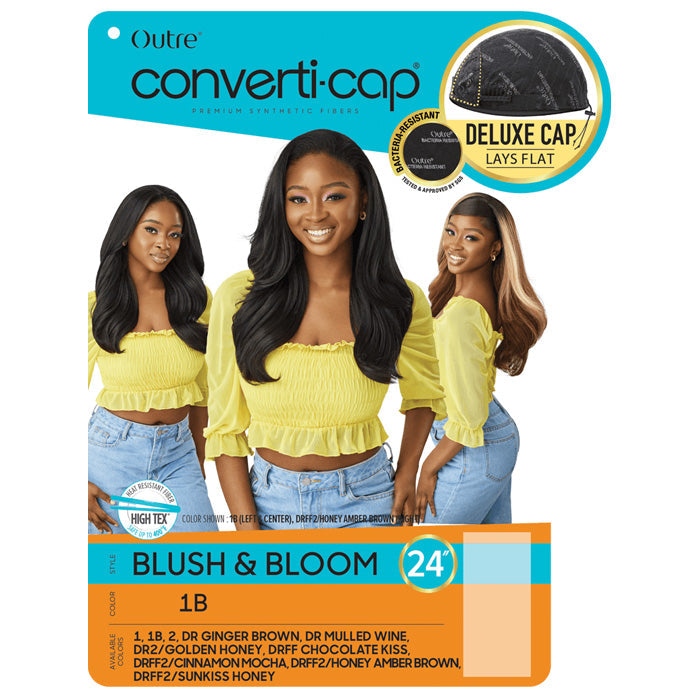 Outre Converti-Cap Delux Cap Half Wig - BLUSH & BLOOM 24"