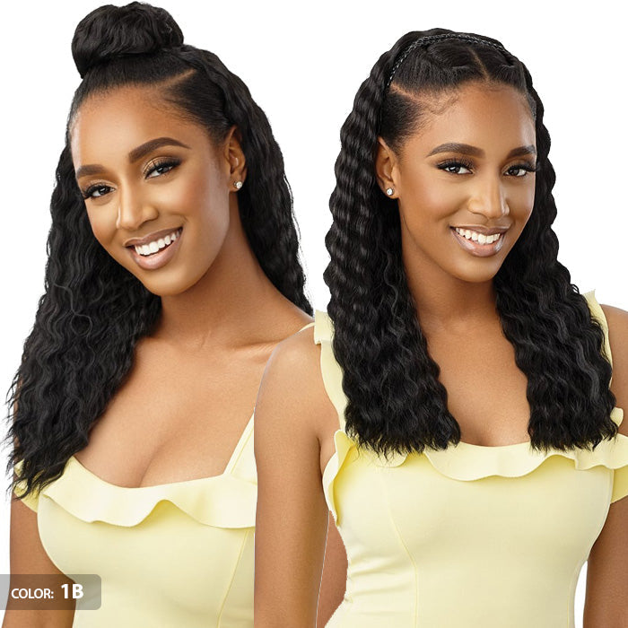 Outre Converti Cap Deluxe Half Wig Crimp Wave - RISING STAR