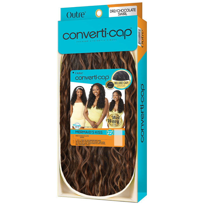 Outre Converti-Cap Delux Cap Half Wig - W&W MERMAID'S KISS