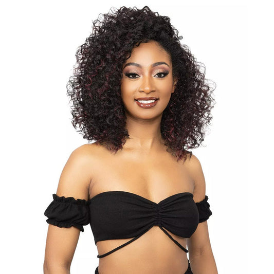 Janet Collection Remy Illusion Easy N Swift 100% Human Hair Prime Unimix Half Wig - DOHA