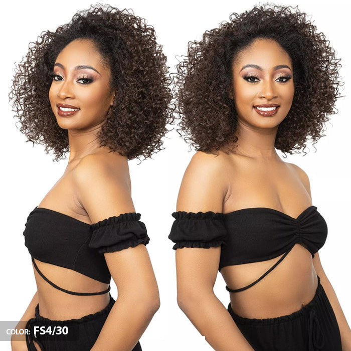 Janet Collection Remy Illusion Easy N Swift 100% Human Hair Prime Unimix Half Wig - DOHA