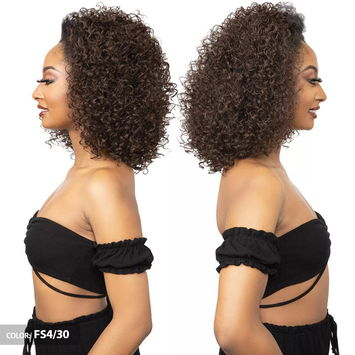 Janet Collection Remy Illusion Easy N Swift 100% Human Hair Prime Unimix Half Wig - DOHA