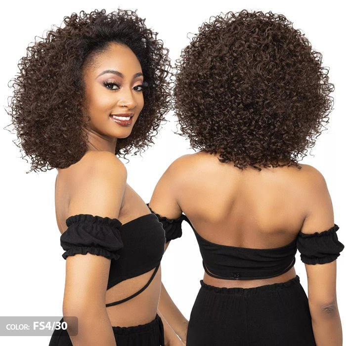 Janet Collection Remy Illusion Easy N Swift 100% Human Hair Prime Unimix Half Wig - DOHA