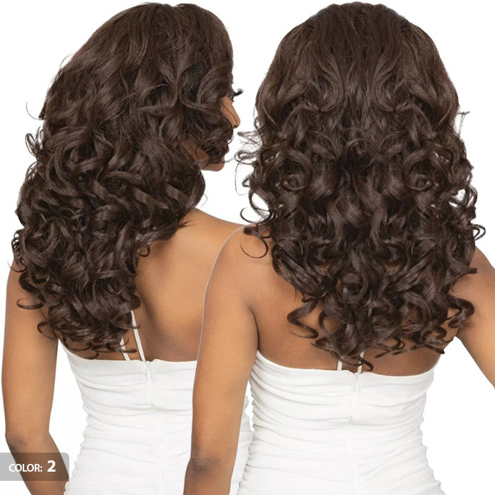 Janet Collection Remy Illusion Easy N Swift 100% Human Hair Prime Unimix Half Wig - OSLO