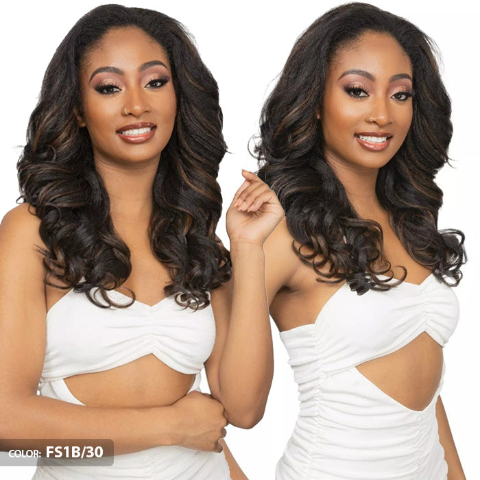 Janet Collection Remy Illusion Easy N Swift 100% Human Hair Prime Unimix Half Wig - OSLO