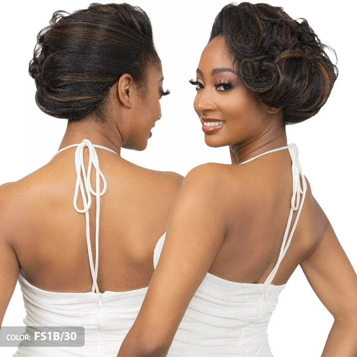 Janet Collection Remy Illusion Easy N Swift 100% Human Hair Prime Unimix Half Wig - OSLO