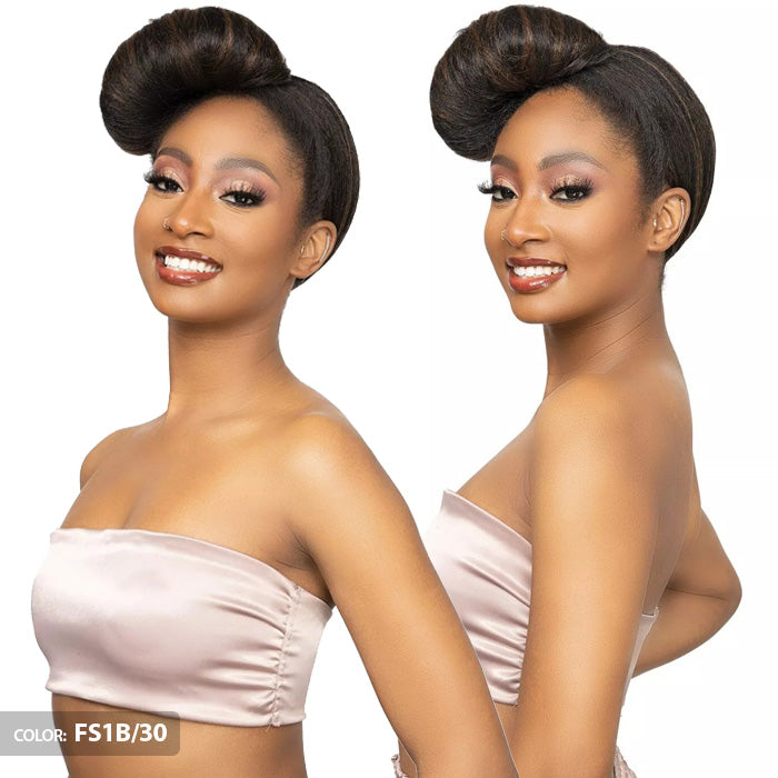 Janet Collection Remy Illusion Easy N Swift 100% Human Hair Prime Unimix Half Wig - VIGO