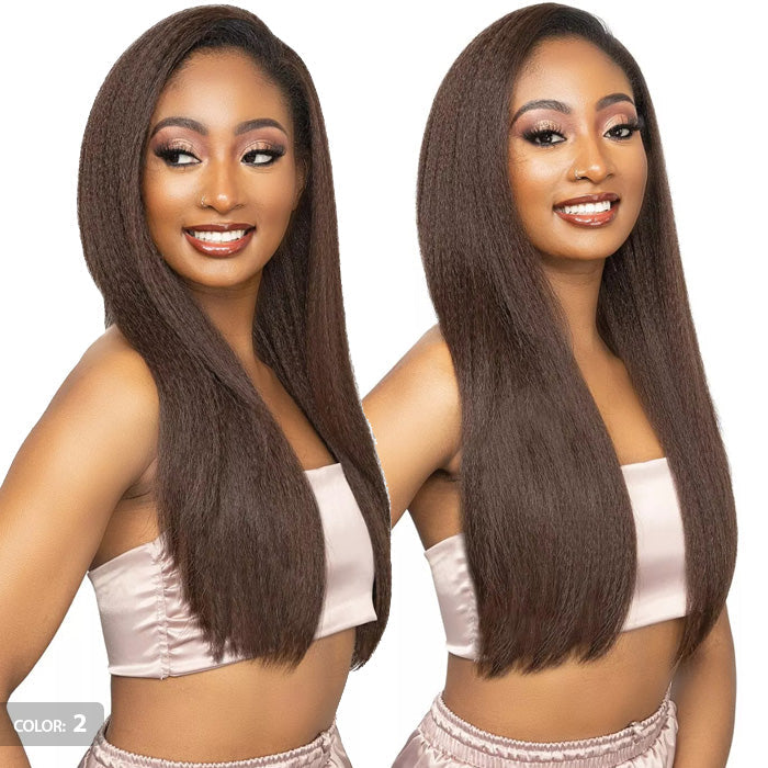 Janet Collection Remy Illusion Easy N Swift 100% Human Hair Prime Unimix Half Wig - VIGO
