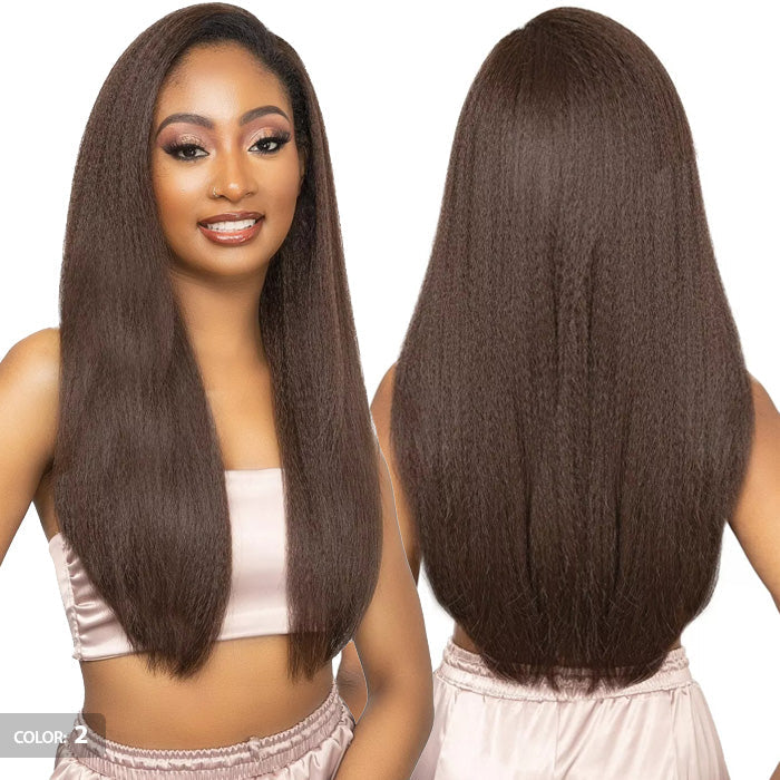 Janet Collection Remy Illusion Easy N Swift 100% Human Hair Prime Unimix Half Wig - VIGO