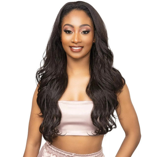 Janet Collection Remy Illusion Easy N Swift 100% Human Hair Prime Unimix Half Wig - YUMA