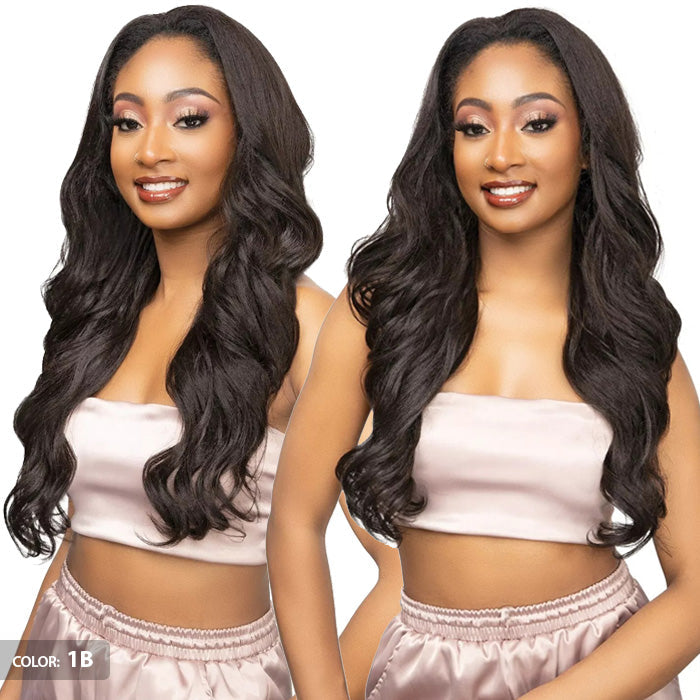 Janet Collection Remy Illusion Easy N Swift 100% Human Hair Prime Unimix Half Wig - YUMA