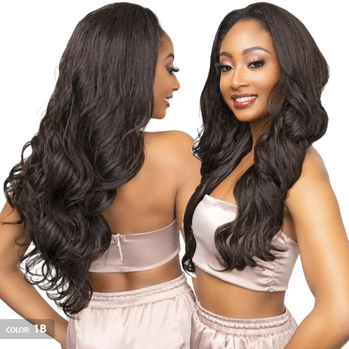 Janet Collection Remy Illusion Easy N Swift 100% Human Hair Prime Unimix Half Wig - YUMA