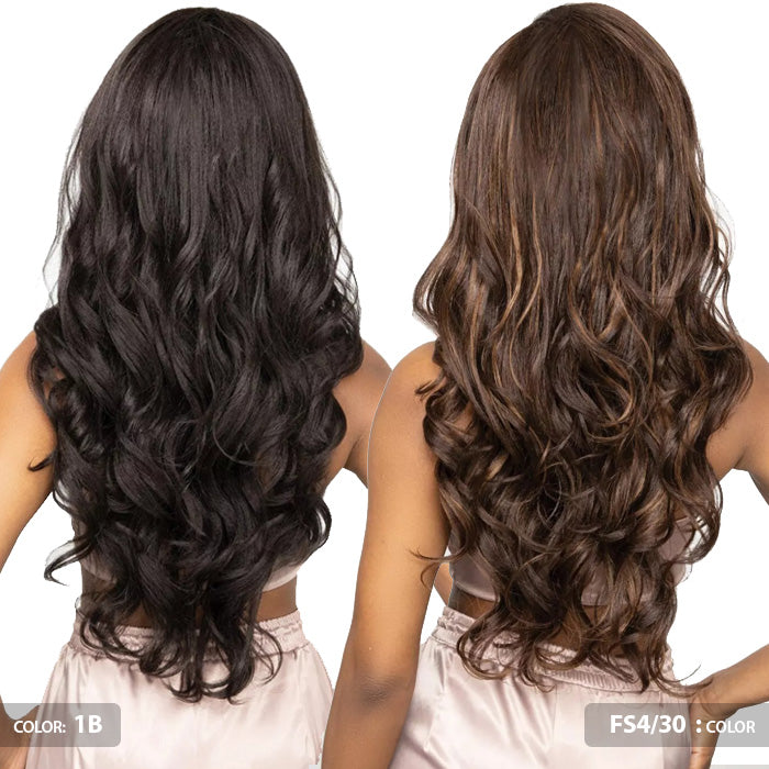 Janet Collection Remy Illusion Easy N Swift 100% Human Hair Prime Unimix Half Wig - YUMA