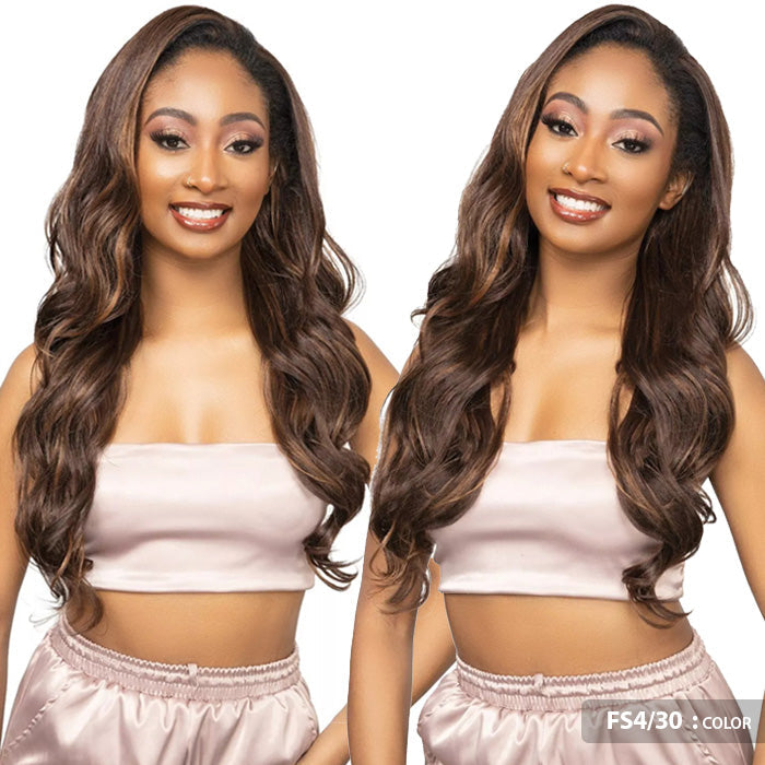 Janet Collection Remy Illusion Easy N Swift 100% Human Hair Prime Unimix Half Wig - YUMA