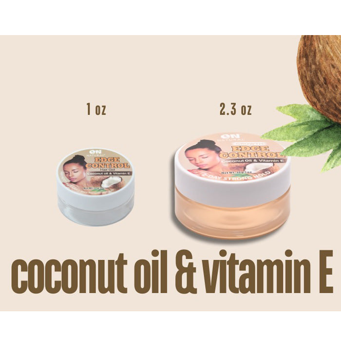 On Natural Edge Control 2-Day Hold - Coconut Oil & Vitamin E (2.3 oz)