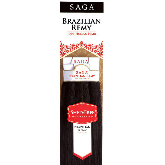 Saga 100% Brazilian Remy 100% Human Hair Weave - YAKY OMBRE TWO TONE 10/12"