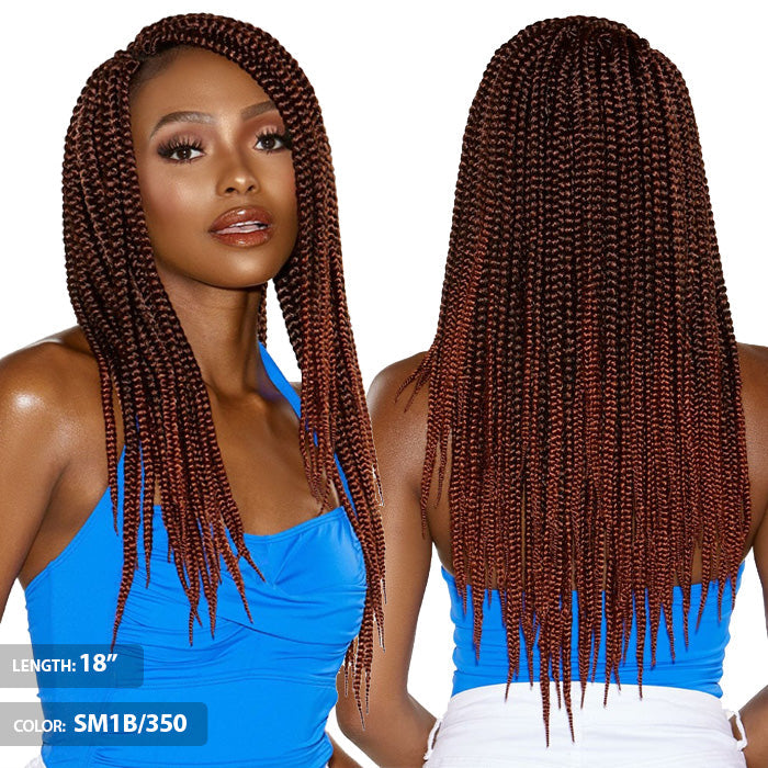 Sensationnel Ruwa Crochet Pre-Looped Braids - 3X Box Braid (14"/18")