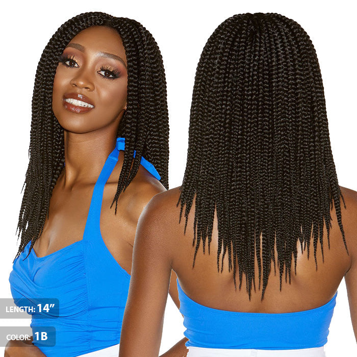 Sensationnel Ruwa Crochet Pre-Looped Braids - 3X Box Braid (14"/18")