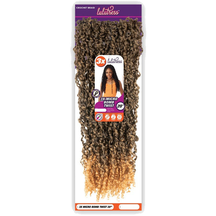 Sensationnel Lulutress Pre-Looped Crochet Braid - 3X MICRO BOMB TWIST 20"